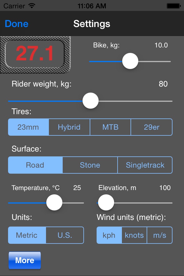 Bike Calculator screenshot 2