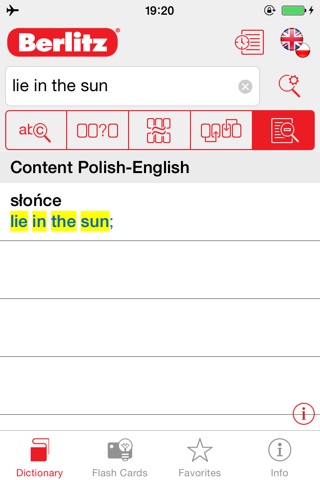 Polish <-> English Berlitz Basic Dictionary screenshot 3