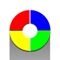Touch and slide to spin the wheels in opposite directions, match the colors to deflect them