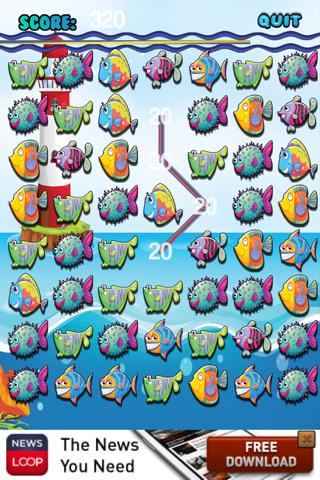 Fish Match Mania Water Puzzle - Where's my bubble?  FREE screenshot 4