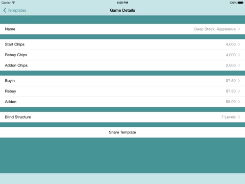 【图】Poker Blind Timer HD(截图2)