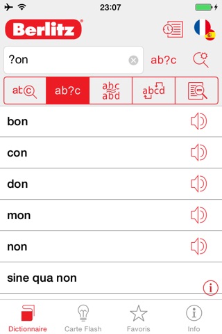 Spanish - French Berlitz Mini Talking Dictionary screenshot 4