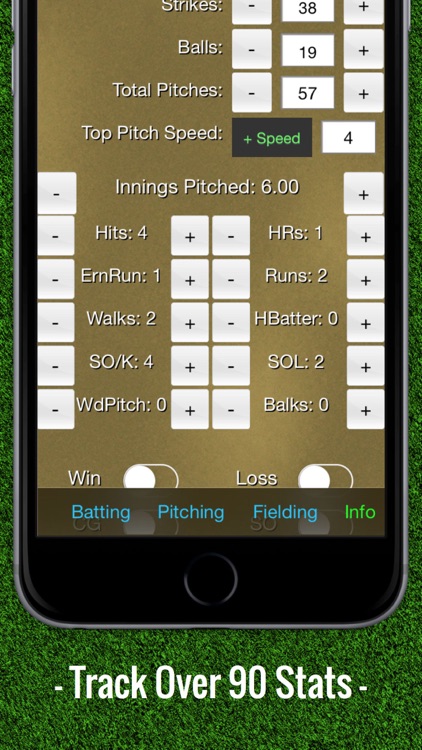 Baseball Stats Tracker Touch