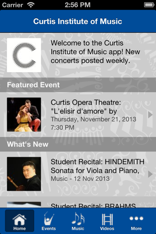 Curtis Institute of Music screenshot 2
