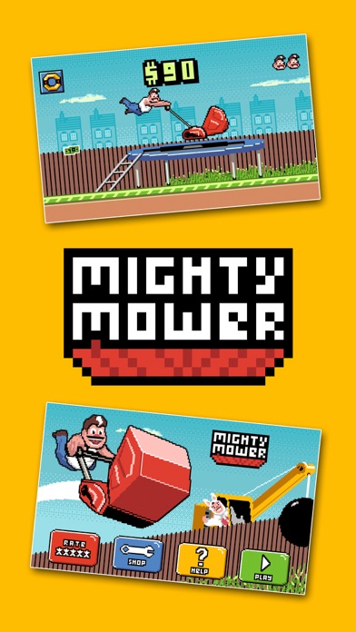 How to cancel & delete Mighty Mower – the retro 8 bit game adventure of extreme mowing from iphone & ipad 1