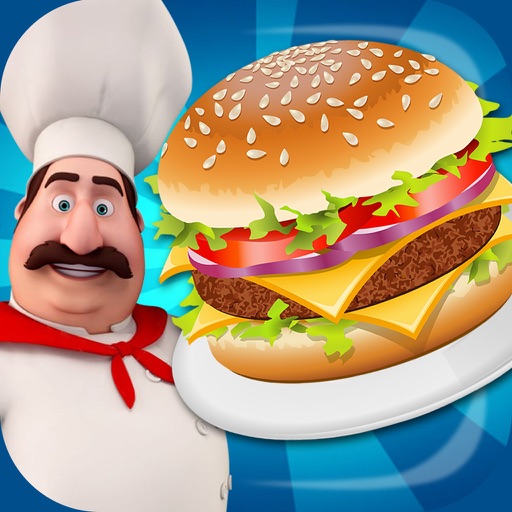 Food Court Hamburger Fever : Cafeteria Lunch Time Cheese Burger Restaurant Chain PRO Icon