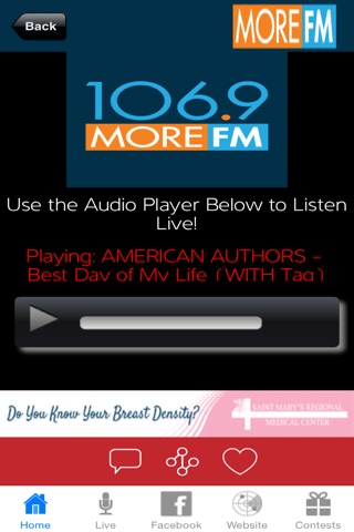 MoreFM 1069 screenshot 2
