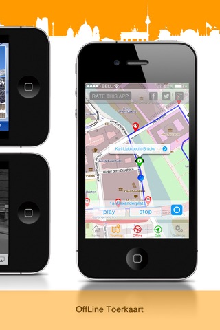Berlijn koude oorlog Guide GPS wandelroute gids offline screenshot 3