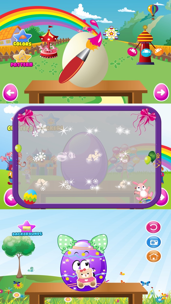 Easter Bunny Eggs Painting  Designing - Play free kids game