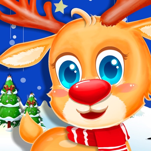 Santa's Reindeer Dress Up Salon by Girl Games Maker