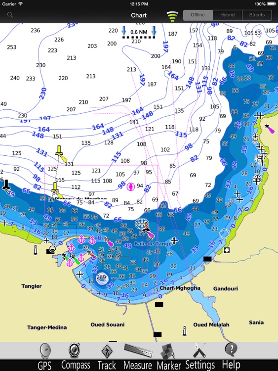 Ceuta GPS Nautical Charts Pro