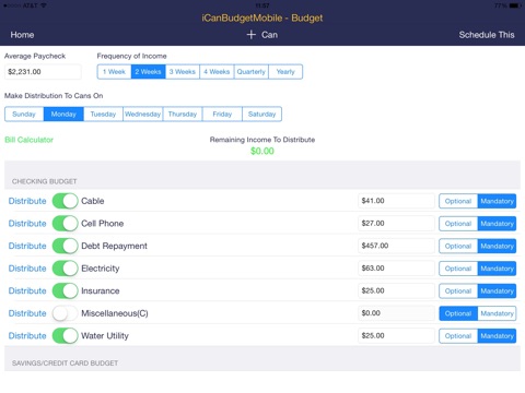 iCanBudgetMobile screenshot 4