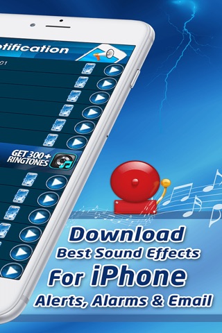 Notification Ringtones : Download Best Sound Effects For iPhone Alerts Alarms & Email screenshot 2