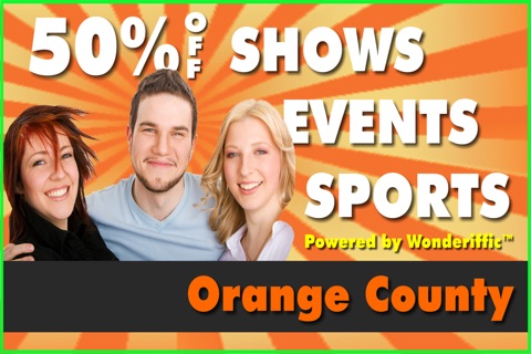 50% Off Orange County, California Events, Shows and Sports Guide App by Wonderiffic® screenshot 2