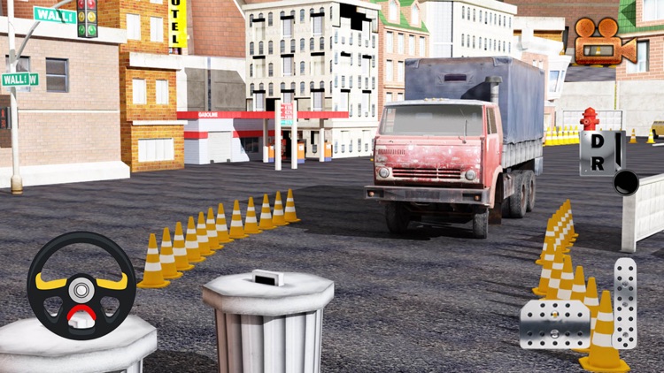 3D Garbage Truck Parking Simulator - Trash Dumpster Trucker Steer Driving Game