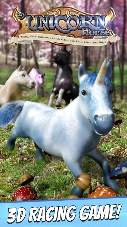 My Unicorn Horse Riding . Free Unicorns Dash Game For Little Girls and Boys