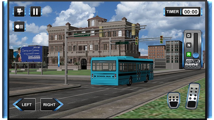 3D High School Bus Simulator - Bus driver and crazy driving simulation & parking adventure game