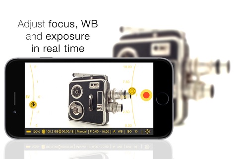 iPhocus - Manual camcorder - Focus, Exposure, ISO and White Balance controls for your videos like in a DSLR screenshot 2