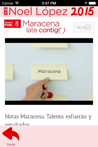 Noel2015 - Noel López - candidatura del Partido Socialista a la alcaldía de Maracena (Granada, España) screenshot 2