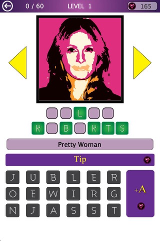 Movie Stars Popart Quiz screenshot 2