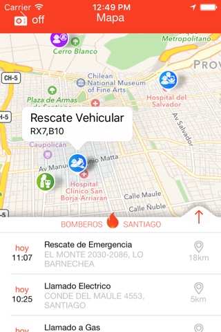 Bomberos Santiago screenshot 4