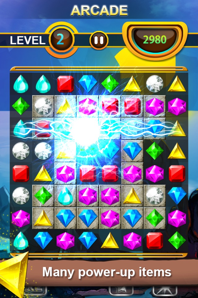 Jewels Quest - Classic Match-3 Puzzle Game screenshot 4