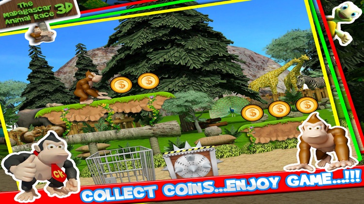 The Madagascar Animal Race 3D -  An Addictive Endless Runner Game