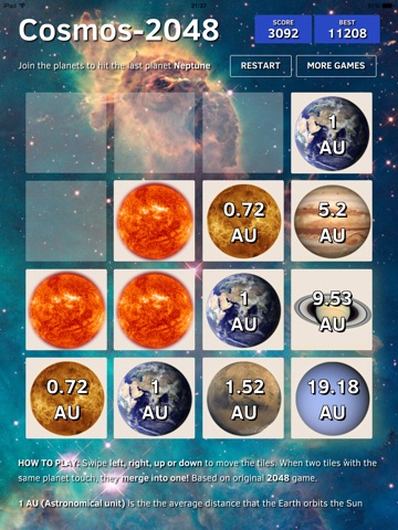 Cosmos 2048 screenshot 3