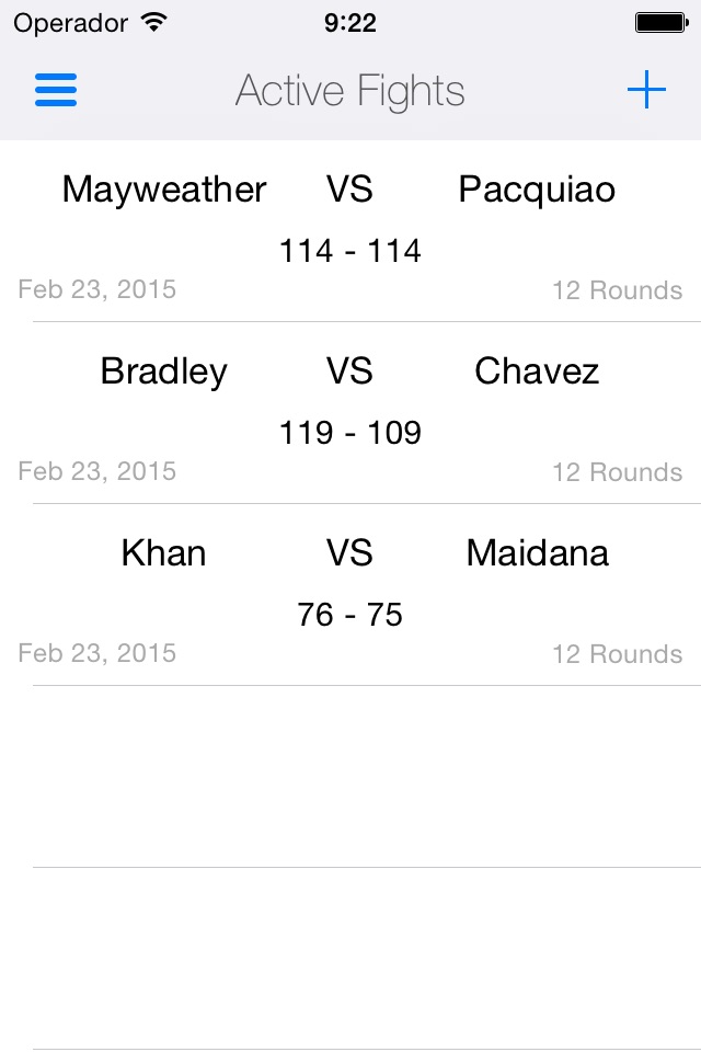 Boxing Scores screenshot 2