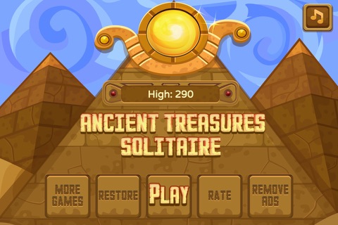Ancient Treasures Triple Peak Pyramid Solitaire screenshot 3