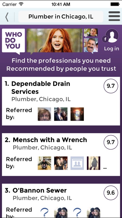 WhoDoYou - Trusted Referrals