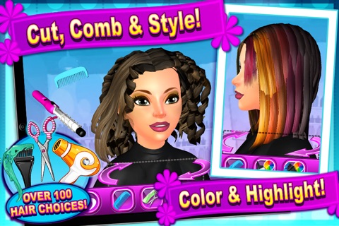 Sunnyville Salon Game - Play Free Hair, Nail & Make Up Games screenshot 3