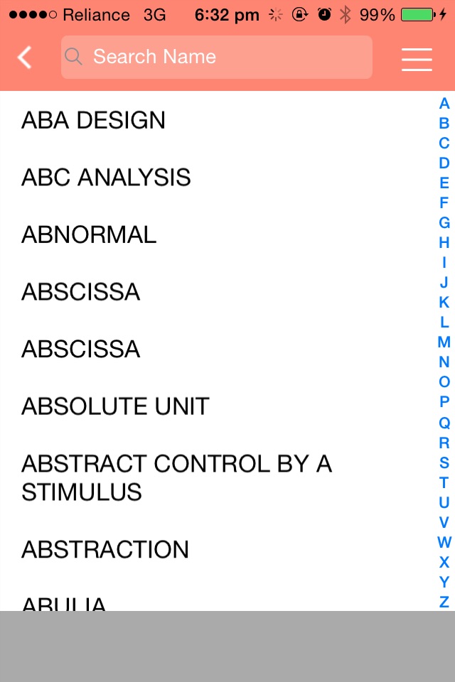 ABA Glossary screenshot 2