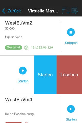 Mobile Cloud Manager screenshot 2