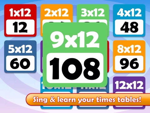 Math Songs: Times Tables 7x - 12x HD screenshot 2