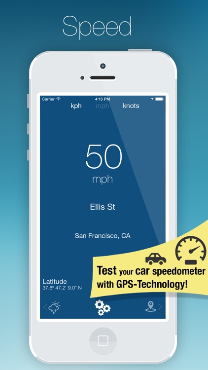 SpeedMeter - GPS tracker and a weather app in one