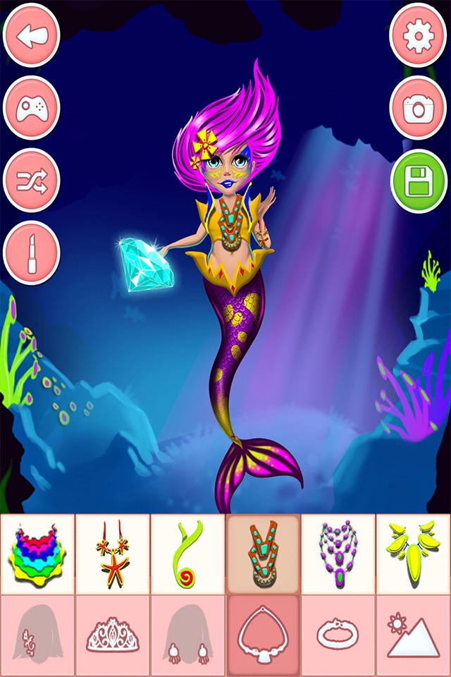 Mermaid Dressup&Makeup - A Mermaid Princess Salon Spa Makeover screenshot 4