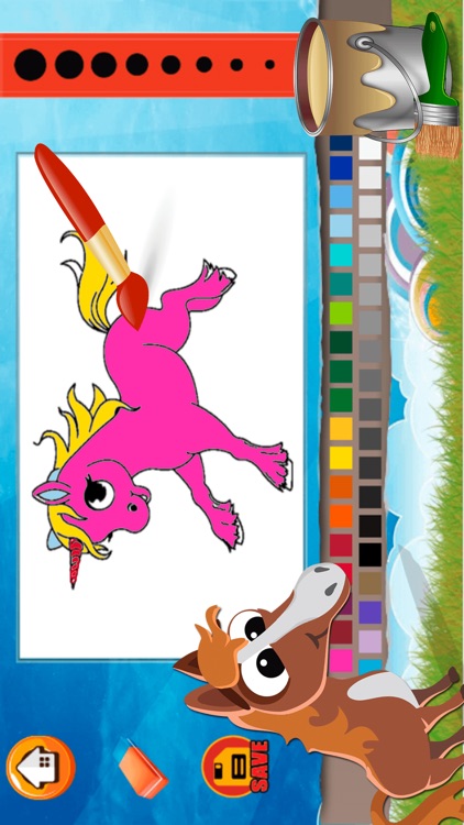 Horse Coloring Book - All In 1 Drawing, Paint And Color Games for Kid screenshot-3