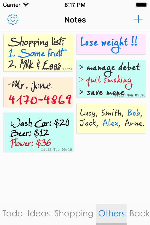 Sticky Notes - GTD  Todo List