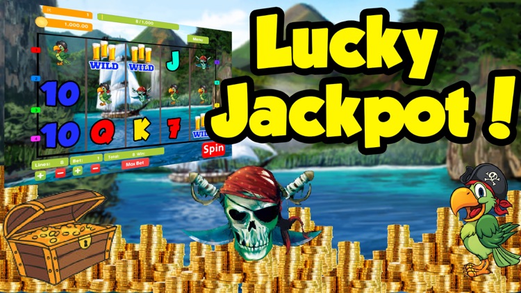 Pirate Ship Kings Las Vegas Poker Slot Machine in Lucky Win Big Jackpot Casino