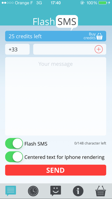Flash SMS Class 0 Screenshot 1