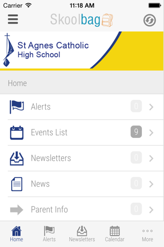 St Agnes Catholic High - Skoolbag screenshot 2