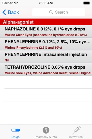 Sydney Hospital Pharmacopoeia screenshot 2