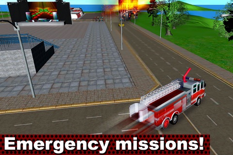 Fire Truck Emergency Driver 3D screenshot 4