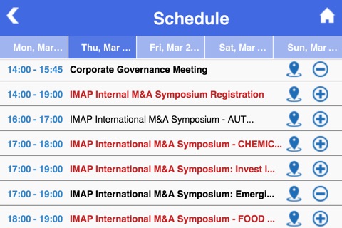 IMAP Conferences screenshot 2