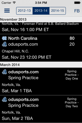 ODU Sports screenshot 2