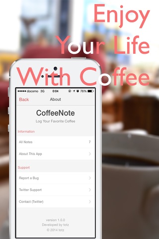 CoffeeNote - Log and Review Your Favorite Cups of Coffee - Free App screenshot 3