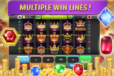 Mega Jewel Slot Machine 2-  The Lucky Gem Frenzy of 777 Casino Diamond screenshot 4