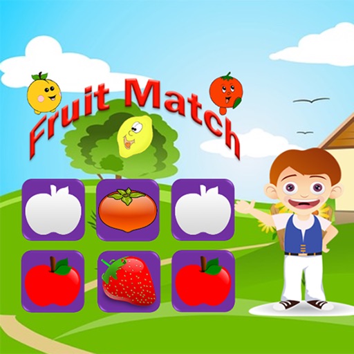 Fruit match land for kids game