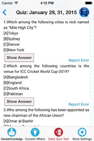 GK For All - Latest Worldwide News, Current Affairs, Daily General Knowledge Quiz screenshot 4